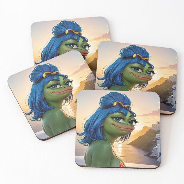 Item preview, Pepe girlfriend in Santorini designed and sold by Pepooteric.