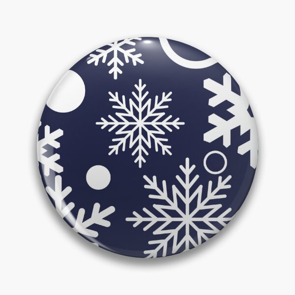 Item preview, Winter Snowflakes in white on navy designed and sold by PaperViewStore.