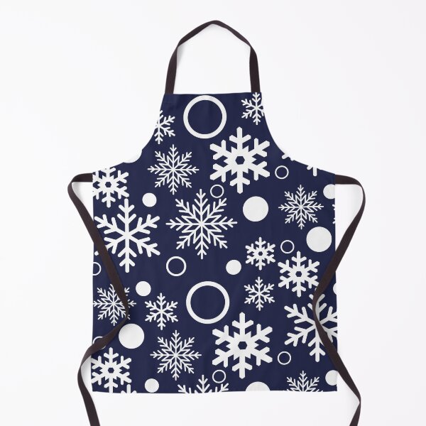 Item preview, Winter Snowflakes in white on navy designed and sold by PaperViewStore.