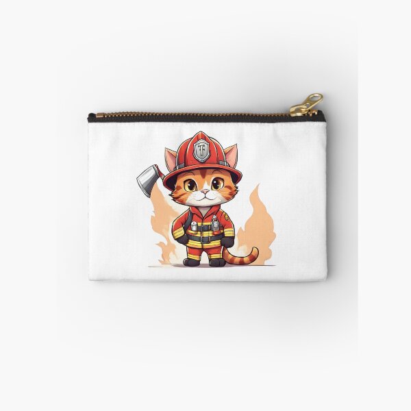 Item preview, Cute firefighter cat designed and sold by ExtraSilver.