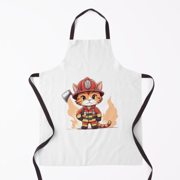 Item preview, Cute firefighter cat designed and sold by ExtraSilver.