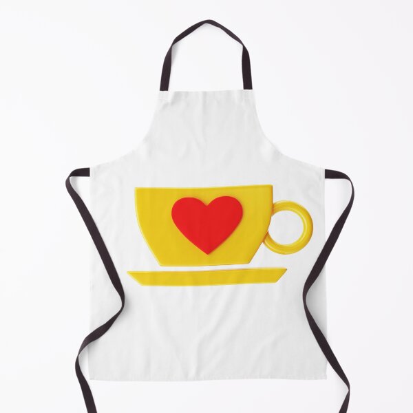 Item preview, A vibrant and eye-catching 3D Yellow with red heart cup icon print, perfect for adding a touch of fun and personality to any space designed and sold by 3dleonardo.