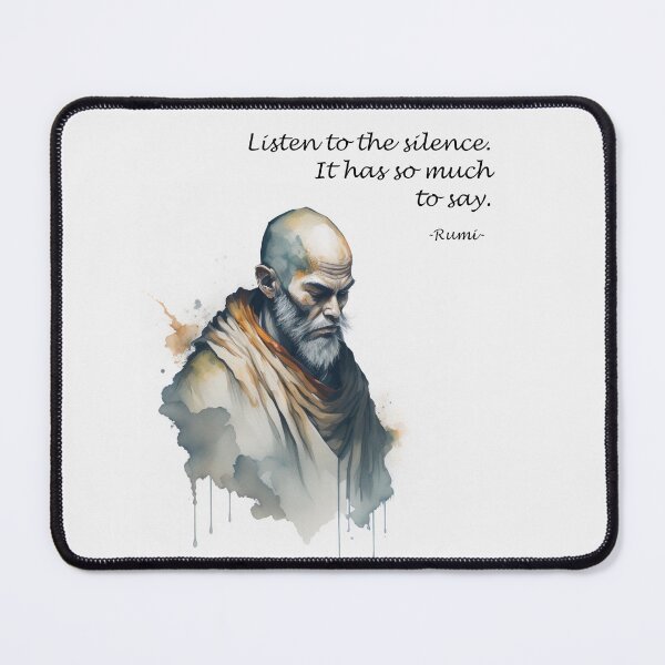 Item preview, Rumi quote, Listen to the silence. It has so much to say designed and sold by SacredSoulCraft.