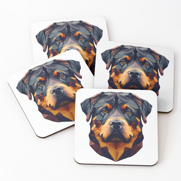 Artikelvorschau, Rottweiler - Geometrischer Kopf entworfen und verkauft von Bondoboxy.
