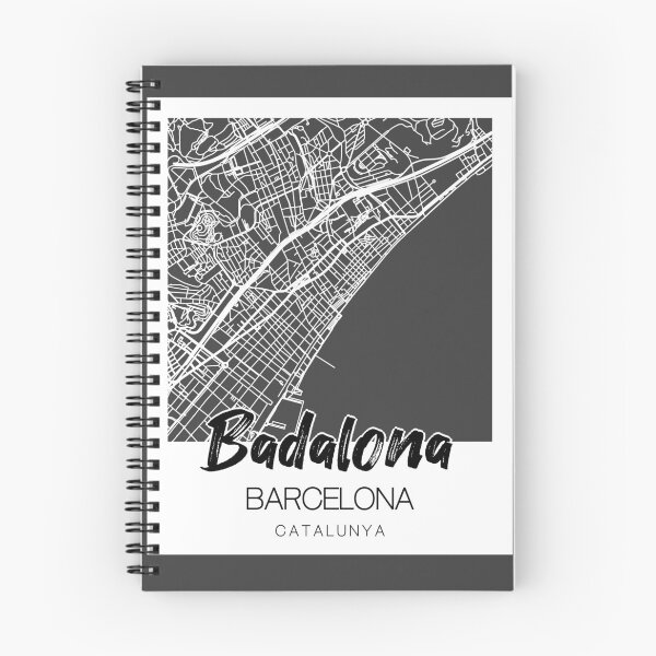 Item preview, Badalona, Barcelona: A Stylish Map & Typography Fusion designed and sold by crispy-prints.