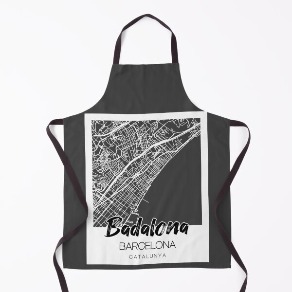 Item preview, Badalona, Barcelona: A Stylish Map & Typography Fusion designed and sold by crispy-prints.