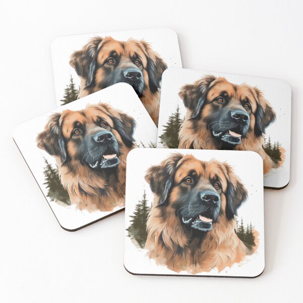Item preview, Leonberger dog portrait of a large dog breed designed and sold by WallyPink.