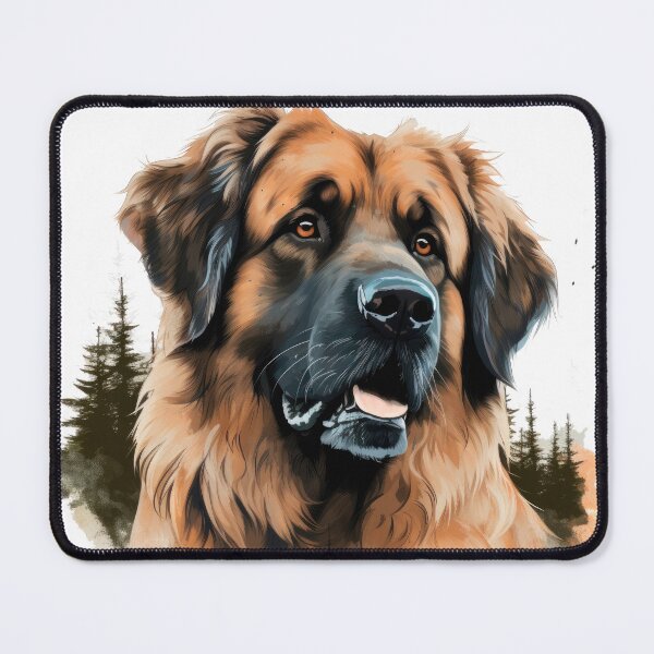 Item preview, Leonberger dog portrait of a large dog breed designed and sold by WallyPink.