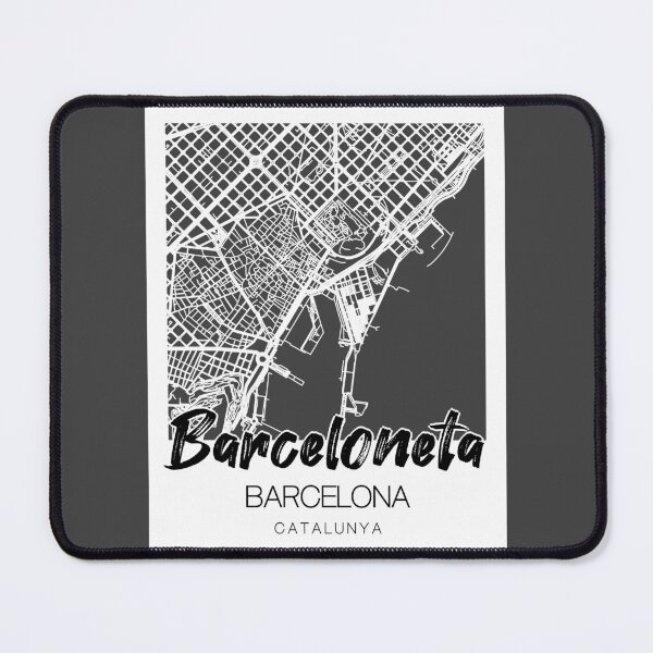 Item preview, Barceloneta, Barcelona: A Stylish Map & Typography Fusion designed and sold by crispy-prints.