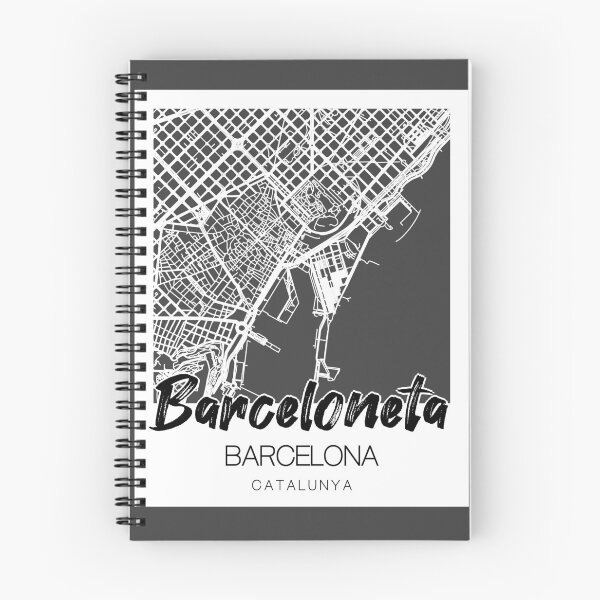Item preview, Barceloneta, Barcelona: A Stylish Map & Typography Fusion designed and sold by crispy-prints.