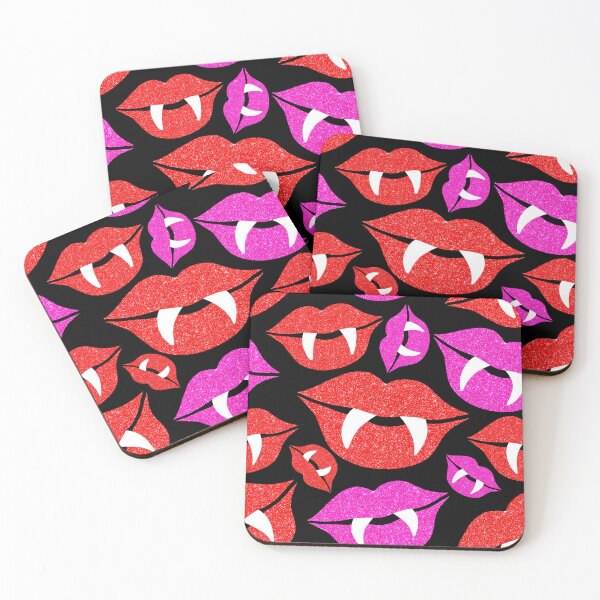 Item preview, Glittery Vampire Lips Pattern designed and sold by Julie Erin Designs.