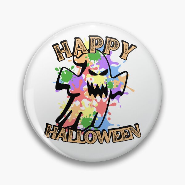 Item preview, "Happy Halloween" Rainbow Color Splash Ghost designed and sold by PlusInfinitee.