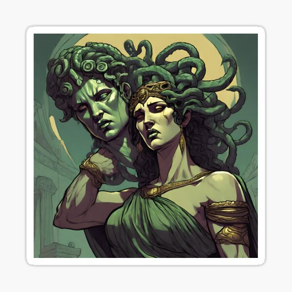 Greek Mythology Art Goddess Oil Painting Perseus and Gorgon 