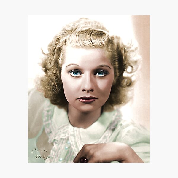 Item preview, Young Lucille Ball 1940 designed and sold by PatSeg Photos.