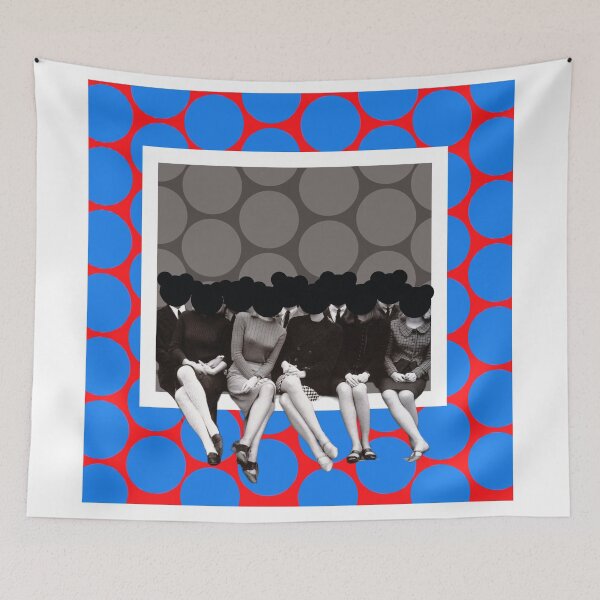 Item preview, Pop Art collage girls with mickey heads designed and sold by Wiidoo.