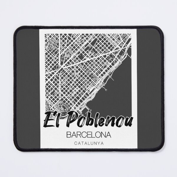 Item preview, Copy of El Poblenou, Barcelona: A Stylish Map & Typography Fusion designed and sold by crispy-prints.