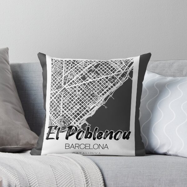 Item preview, Copy of El Poblenou, Barcelona: A Stylish Map & Typography Fusion designed and sold by crispy-prints.