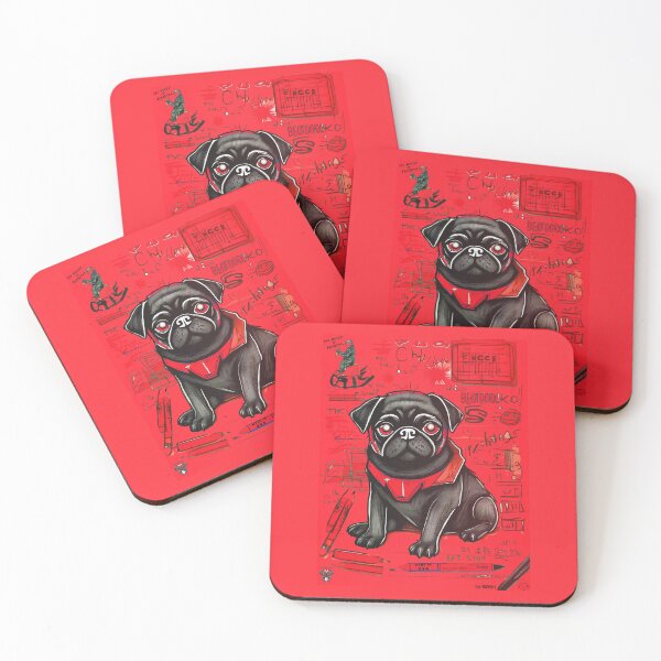 Item preview, Pug Sketchbook 10 RED designed and sold by RedBluffTraders.