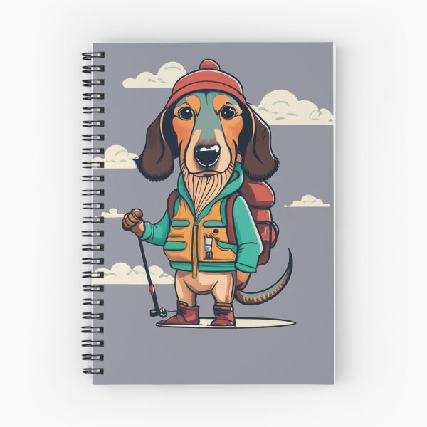 Item preview, Funny Dachshund Dog Hiking Cartoon designed and sold by Nature's Fancy.