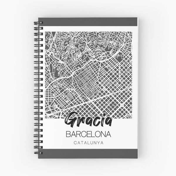 Item preview, Gràcia, Barcelona: A Stylish Map & Typography Fusion designed and sold by crispy-prints.