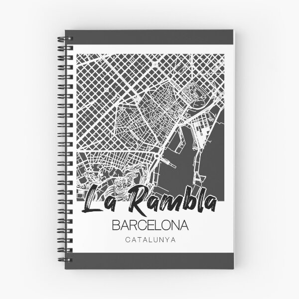 Item preview, La Rambla, Barcelona: A Stylish Map & Typography Fusion designed and sold by crispy-prints.
