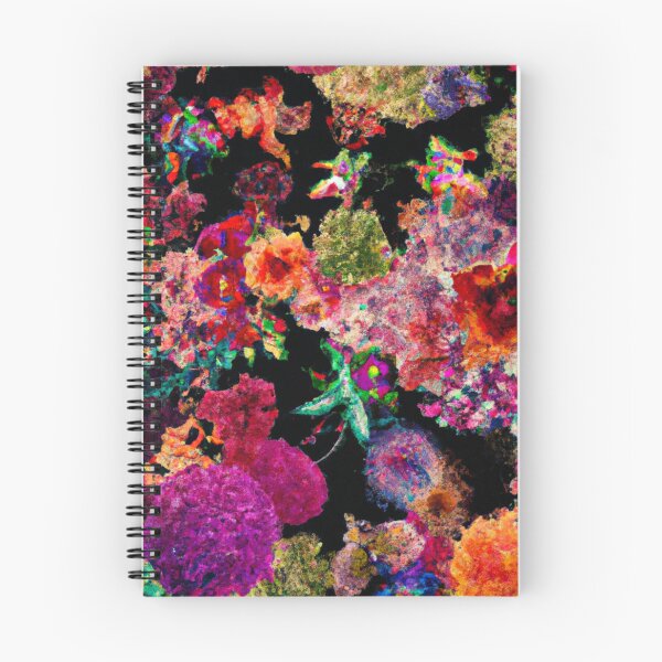 Item preview, Psychedelic painted flowers designed and sold by Appareltee.