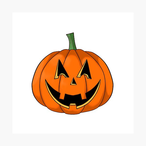 Aperçu de l'œuvre Citrouille d'Halloween créée et vendue par nimnimnation.