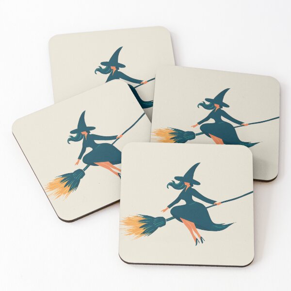 Item preview, Witch riding her flying broom designed and sold by NomadiCult.