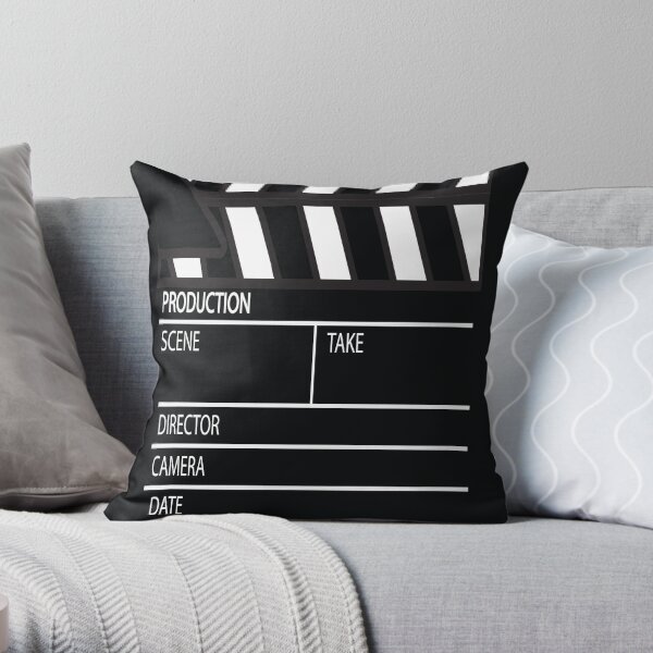 Clapper Board Throw Pillow