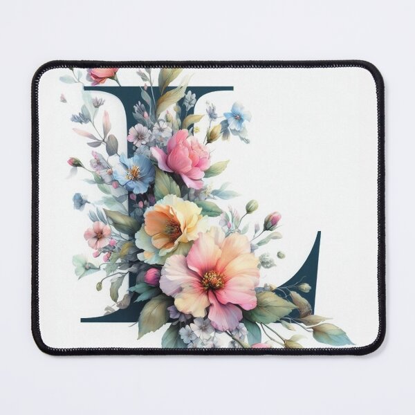WATERCOLOR LETTER L Mouse Pad