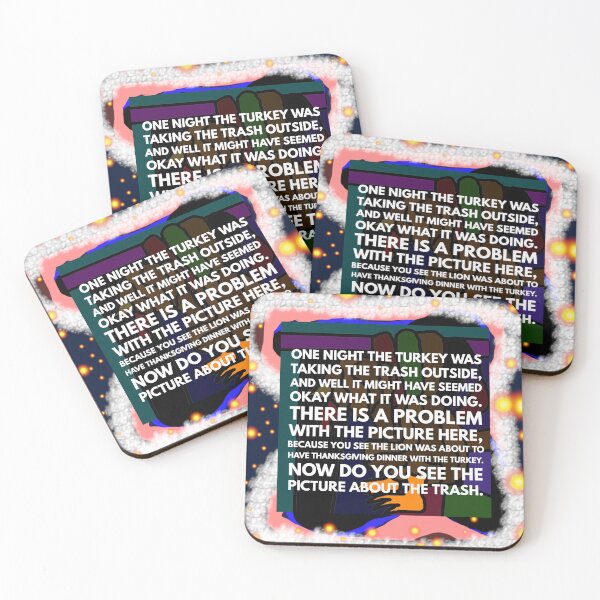 Item preview, turkey taking the trash outside designed and sold by Storiesforyou.