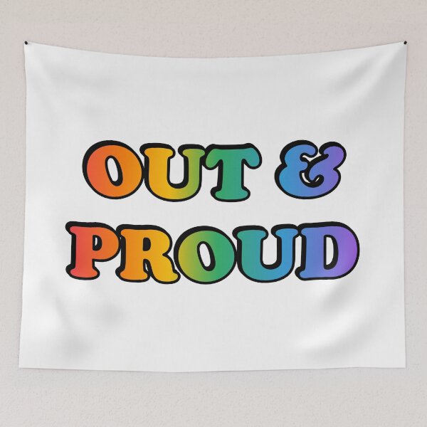 Item preview, National Coming Out Day - out and proud designed and sold by Inspirationmotivation.