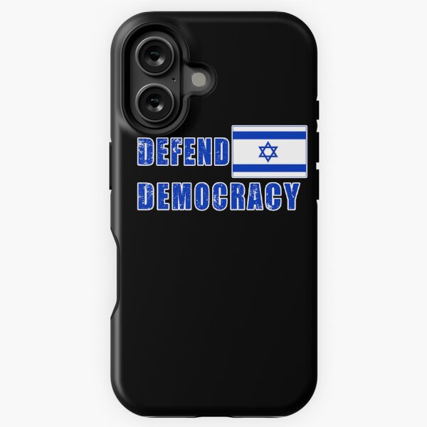 Artikel-Vorschau von VERTEIDIGEN SIE DIE DEMOKRATIE VERTEIDIGEN SIE ISRAEL MIT DER ISRAELISCHEN FLAGGE, DIE LEICHT VERWENDET IST, designt und verkauft von LoveAndDefiance.