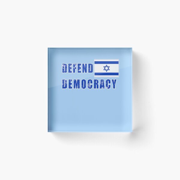 Artikelvorschau, VERTEIDIGEN SIE DIE DEMOKRATIE VERTEIDIGEN SIE ISRAEL MIT DER ISRAELISCHEN FLAGGE, DIE LEICHT VERWENDET IST entworfen und verkauft von LoveAndDefiance.