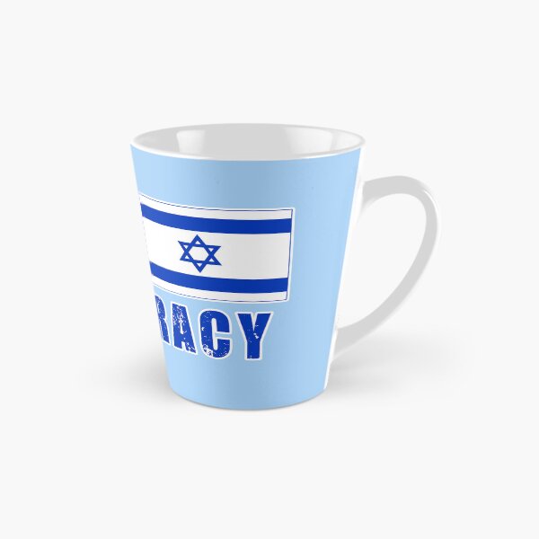 Item preview, DEFEND DEMOCRACY DEFEND ISRAEL WITH ISRAELI FLAG LIGHTLY DISTRESSED designed and sold by LoveAndDefiance.
