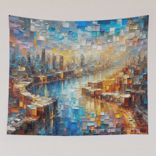 Item preview, City with River designed and sold by roxanegabriel.