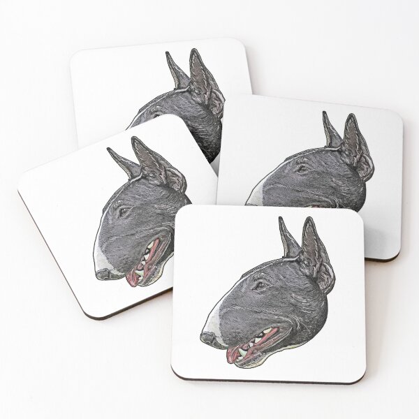Item preview, Bull Terrier side profile designed and sold by AikasHeaven.