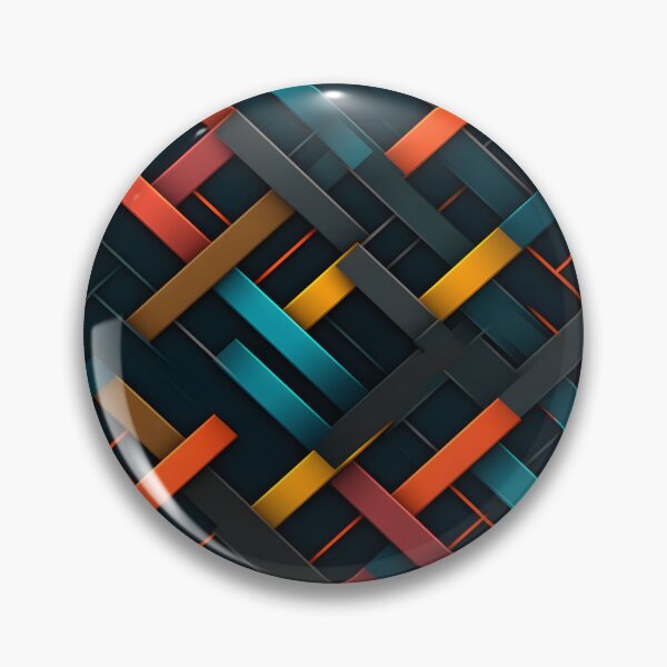 Item preview, Multicoloured Geometric Lines 3D Effect designed and sold by hidden-design.