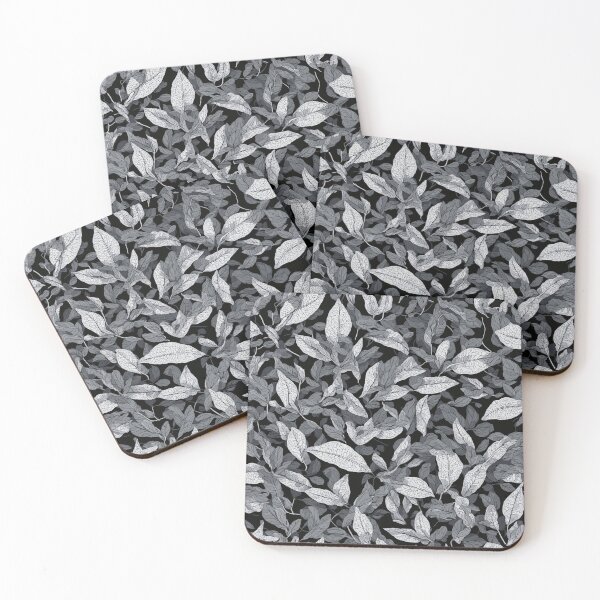 Item preview, Ayahuasca Reverie: Monochrome Leaf Harmony designed and sold by cornelius403.