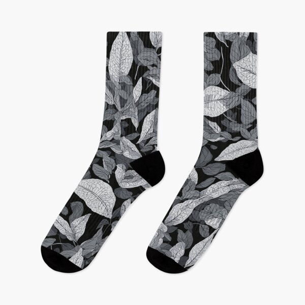 Item preview, Ayahuasca Reverie: Monochrome Leaf Harmony designed and sold by cornelius403.
