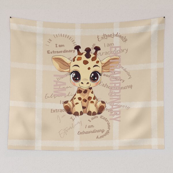 Item preview, AI generated | Cute Affirmations | Giraffe designed and sold by Twinmommy Store.