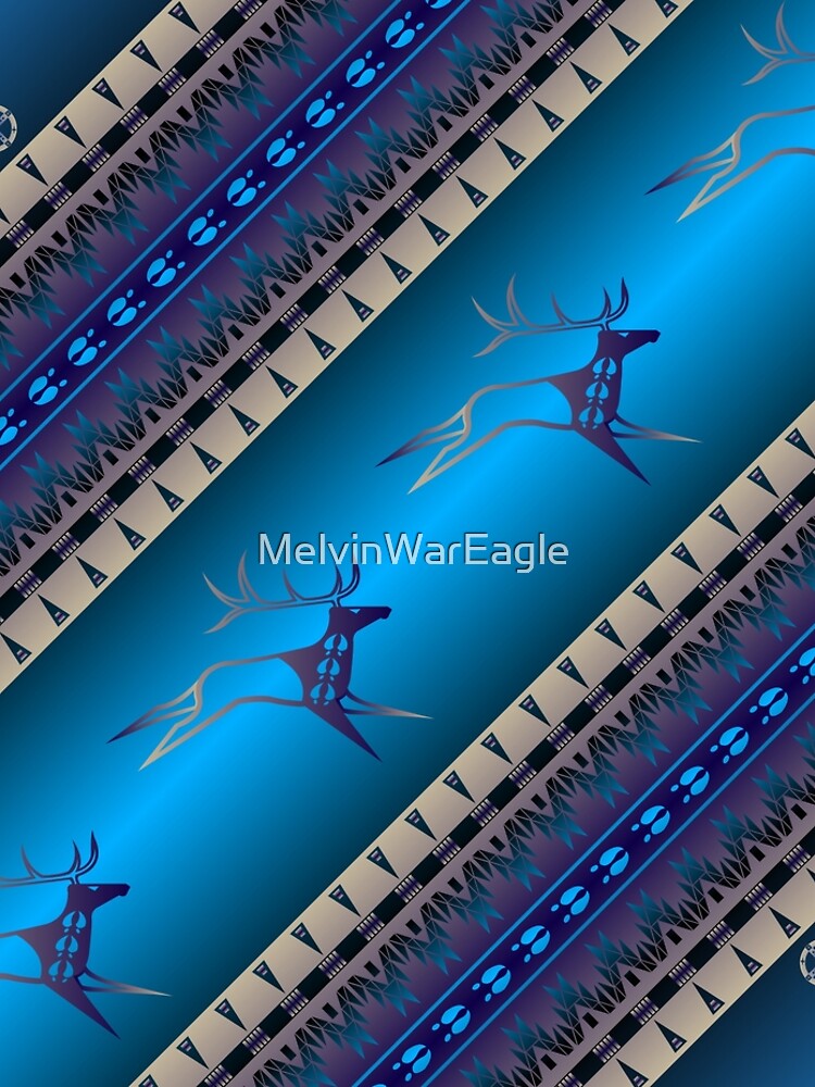 Elk Spirit (Blue) by MelvinWarEagle