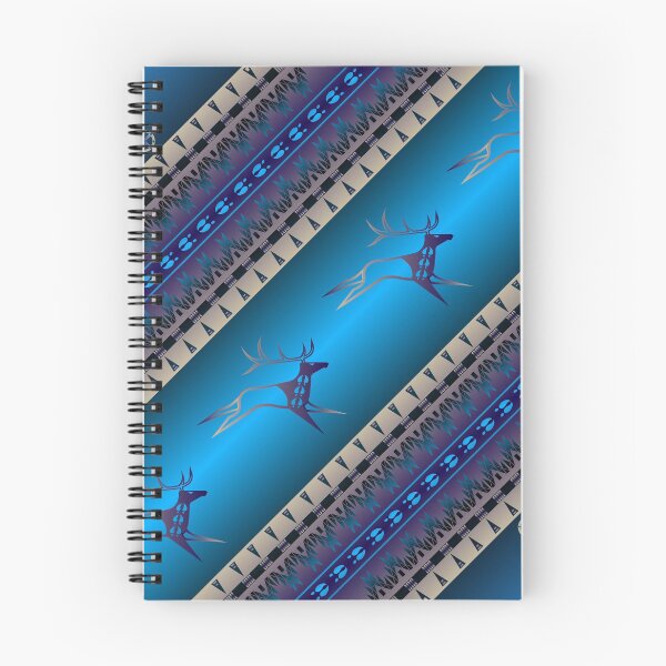 Aperçu de l'œuvre Esprit de wapiti (bleu) créée et vendue par MelvinWarEagle.