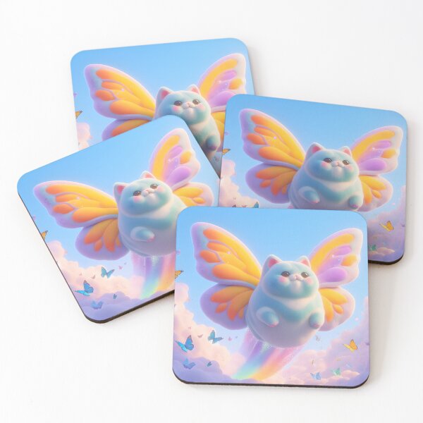 Item preview, butterfly-cat in fairy tale land designed and sold by Animal-artworld.