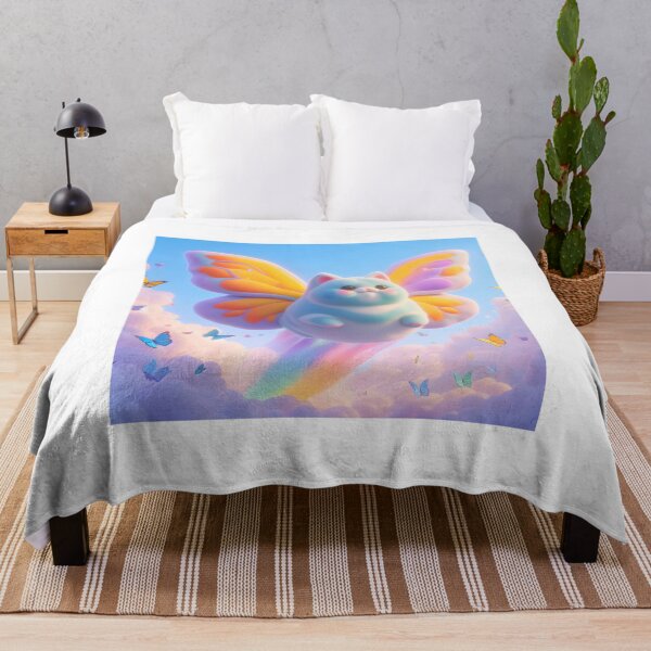 Item preview, butterfly-cat in fairy tale land designed and sold by Animal-artworld.