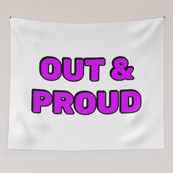 Item preview, National Coming Out Day - out and proud designed and sold by Inspirationmotivation.