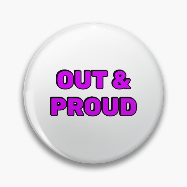 Item preview, National Coming Out Day - out and proud designed and sold by Inspirationmotivation.