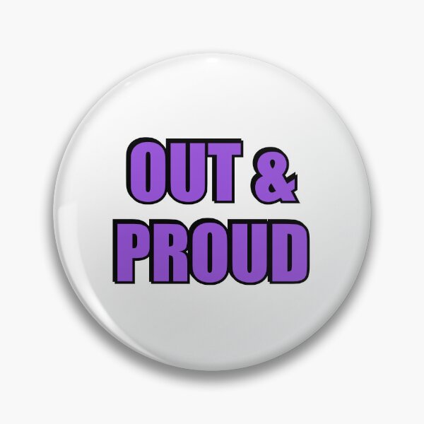 Item preview, National Coming Out Day - out and proud designed and sold by Inspirationmotivation.