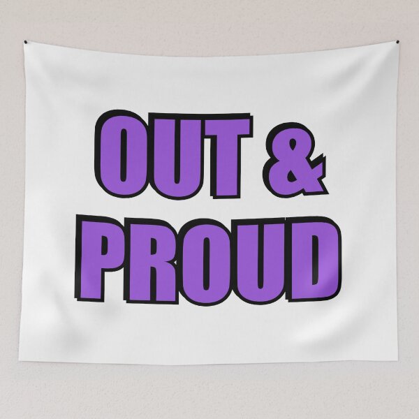 Item preview, National Coming Out Day - out and proud designed and sold by Inspirationmotivation.