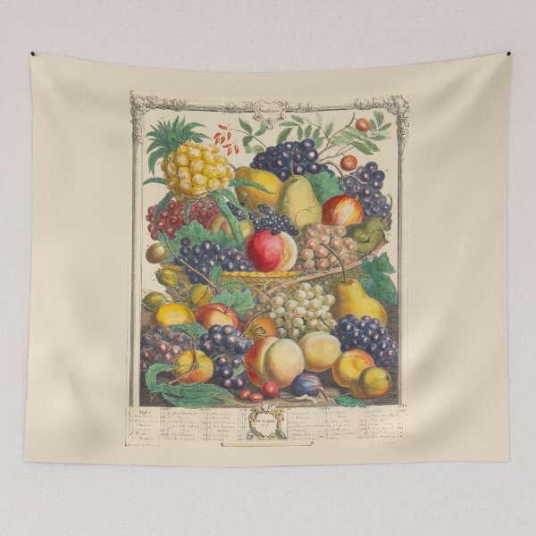 Item preview, October, from The Twelve Months of Fruits, by Robert Furber (1732) High definition designed and sold by MINDTHECHERRY.